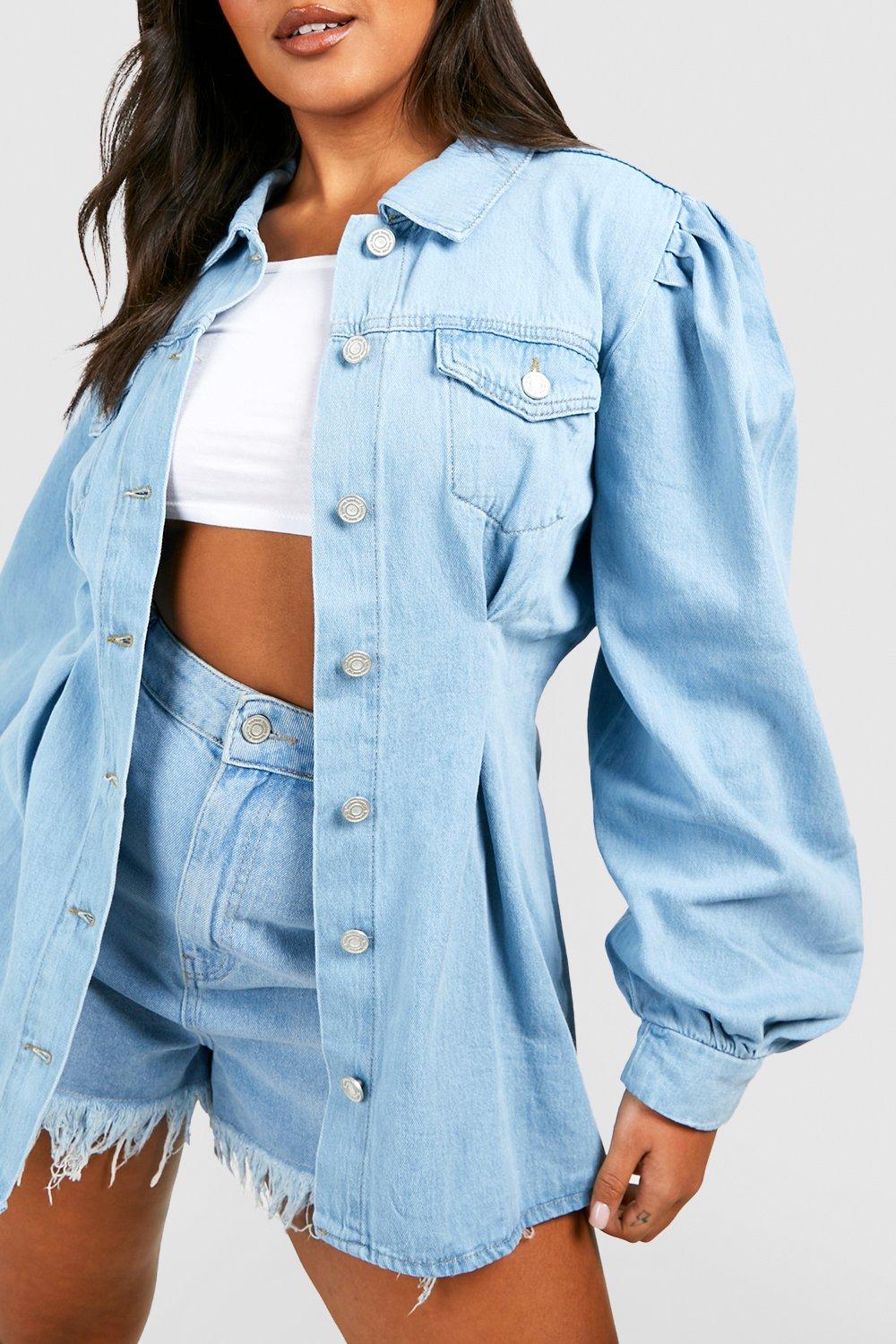 Light denim 2025 shirt womens